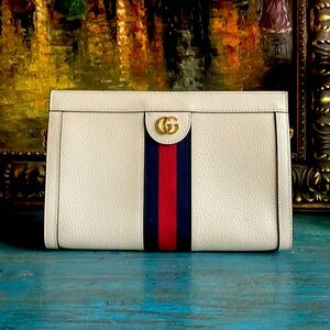 Gucci Ophidia Ivory White Shoulder Bag
